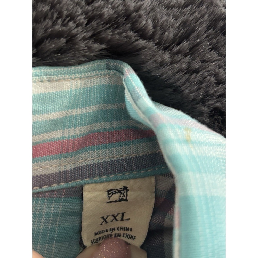 Scotch & Soda XXL Pearl Snap Western Long‎ Sleeve Plaid Sun Faded Amsterdam - Picture 4 of 9